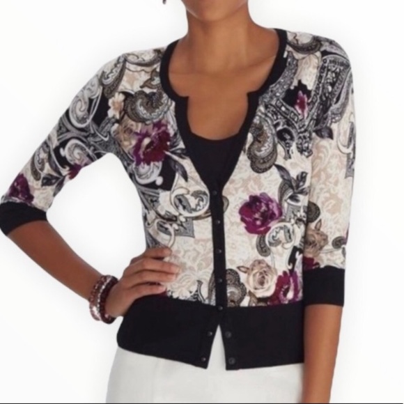 White House Black Market Sweaters White House Black Market Paisley